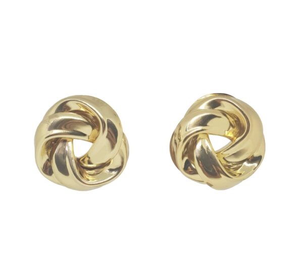 Pendientes nudo dorado